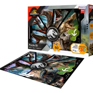 PUZZLE 3D CON ANTEOJOS JURASSIC WORLD - TAPIMOVIL