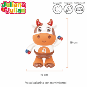 VACA BAILARINA CON LUZ Y SONIDO - JULIANA