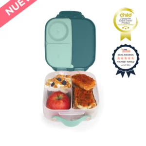 LUNCHERA MINI CON TAPA Y DIVISIONES 1 LITRO VERDE - BBOX
