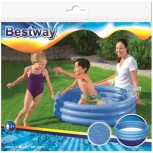 PILETA 3 AROS 1.02M X 25CM COLOR AZUL - BESTWAY
