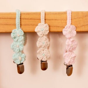 PORTACHUPETE FLOR CROCHET - LAS FLORITAS