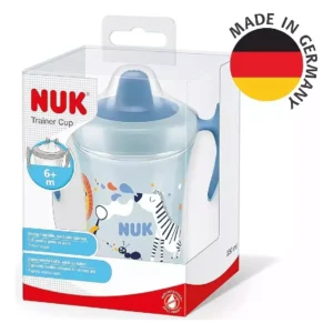 VASO TRAINER CUP PICO RIGIDO CEBRA AZUL - NUK