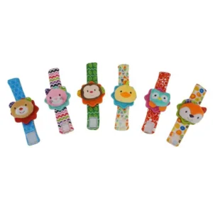 PULSERA SONAJERO  ANIMALES CON MORDILLO - WOODY TOYS
