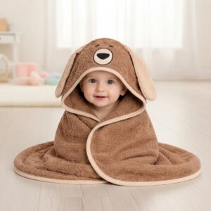 TOALLON XL CON CAPUCHA DE ANIMALITOS - ANA GIAMMARIA