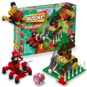 BLOQUES PIXELAND BOSQUE ARACNIDO 147 PZ - BLOCKY