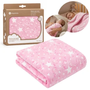 MANTA DE BEBE ULTRA SUAVE CON RELIEVE 110X80 - MEGABABY