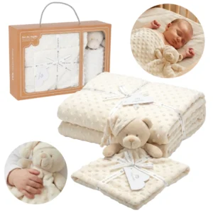 SET DE REGALO MANTA ULTRA SUAVE CON APEGO - MEGABABY