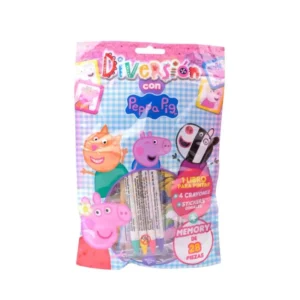 PACK DIVERSION PEPPA DOMINO + LIBRO PARA COLOREAR - VERTICE